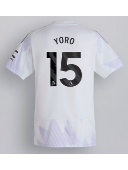Manchester United Leny Yoro #15 Replika Borta Kläder 2025-26 Kortärmad